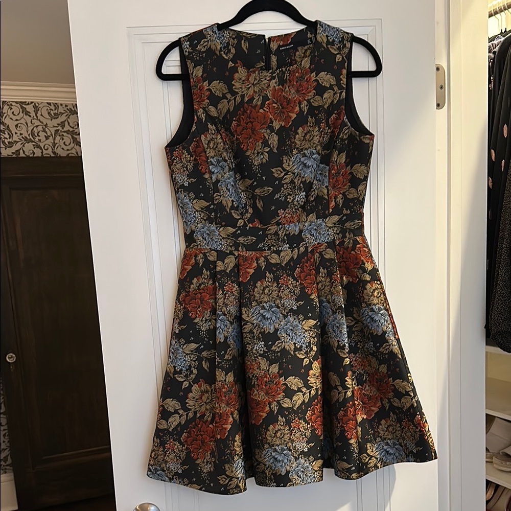 Floral Sleeveless Dress - Black, Red, Blue